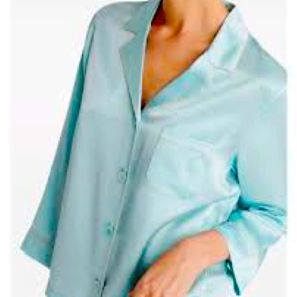 Eres Blue Silk PJ set